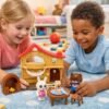 dqdoi6p8dd5-lg-2.jpg Conjunto Animais de Plástico 22 Peças com Acessórios Brinquedo Infantil - Marrom