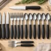 Conjunto de Talheres Caprese 26 Peças - Preta