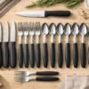 Conjunto de Talheres Caprese 26 Peças - Preta