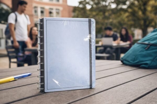 Caderno Grey Disco Reposicionável Grande G Capa Dura Disko