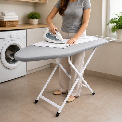 Forro Térmico Para Tabua de Passar com Espuma 110X35cm - Cinza