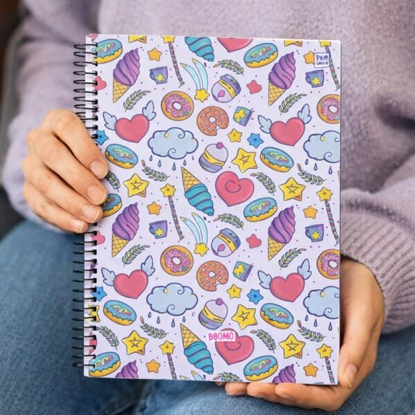 fa51fw14znt-xl-1.jpg Caderno Universitário Capa Dura doces feminino 10 Matérias – 160 folhas