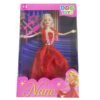 Boneca Nane Infantil Com Vestido e Acessórios Brinquedo Fashion
