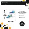 fub0vo74pab-xl-1.jpg Organizador Multiuso 2 Níveis com Bandeja Corrediça - Branca