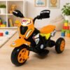 Moto Elétrica Infantil Cross com Luz - Laranja