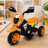 Moto Elétrica Infantil Cross com Luz - Laranja