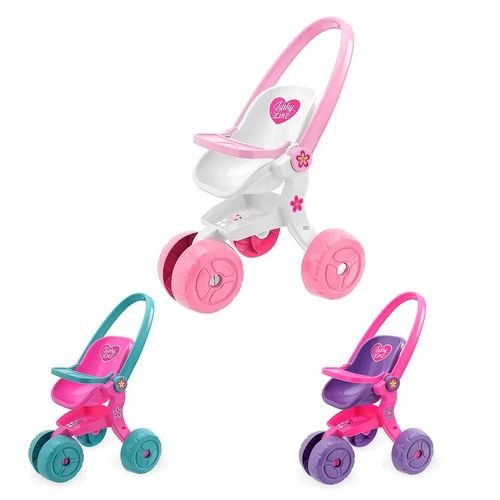 g76td2yxl06-lg-3.jpg Carrinho de Boneca Baby Love Sortido