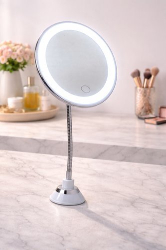 ghdiponqnn4-lg-3.jpg Espelho de Mesa Redondo Para Maquiagem LED com USB - Branca