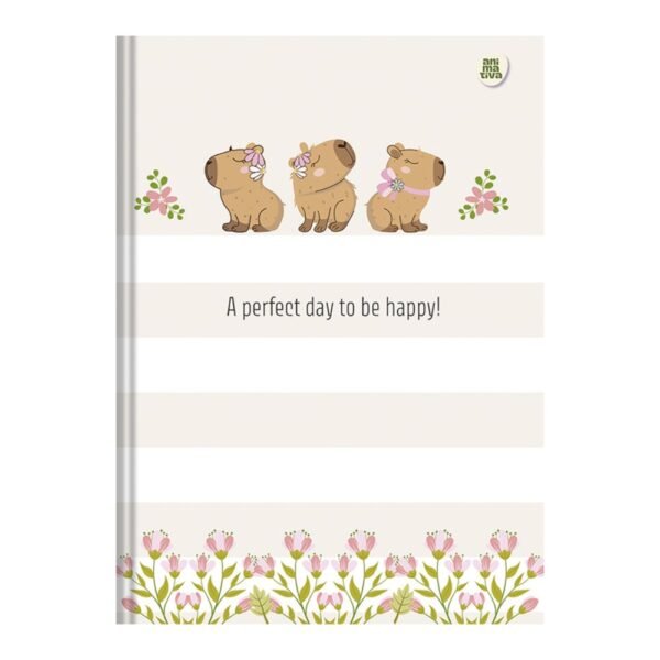 Caderno Costurado Capivara com 160 Folhas - Sortido