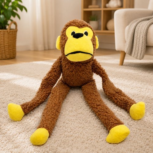 grwb813fyxo-lg-2.jpg Brinquedo Pet Macaco Pelúcia com Apito 45cm