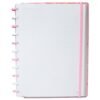 Caderno Disko Gran Capa Dura Disco Reposicionável Rosa Grande G