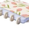Caderno Tulipa Capa Dura Reposicionável Disco Floral Grande G