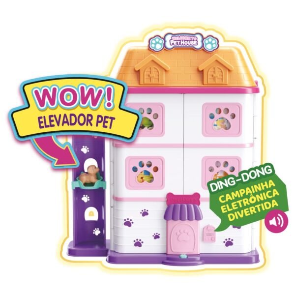 Casa Pet House Maleta Portátil 3D Acessórios Brinquedo Infantil