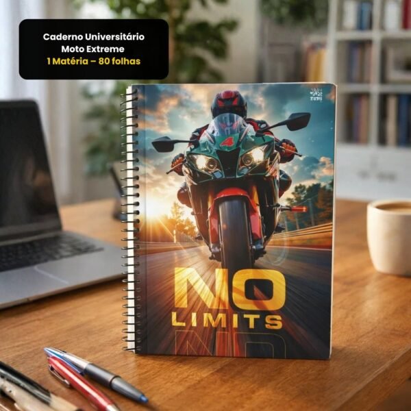 htoh23z15c-xl-1.jpg Caderno Universitário Moto Extreme 1 Matéria – 80 folhas