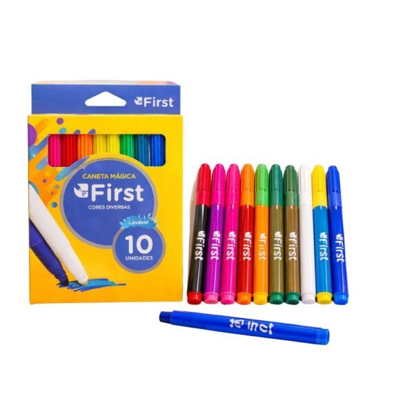 huy0sugsgn-xl-1.jpg Conjunto 10 Canetinhas Hidrográficas Laváveis Coloridas Escolares