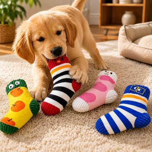 ijb50luhqn8-lg-2.jpg Brinquedo Pet Meia Pelúcia com Apito 22cm - Sortido