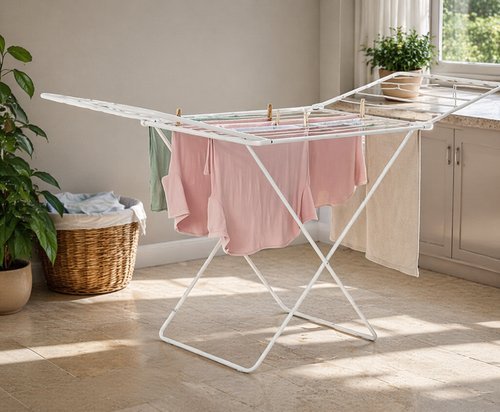 im66un7lw0d-lg-3.jpg Varal De Chão Com Abas Buenos Aires Aço - Branco 8Kg