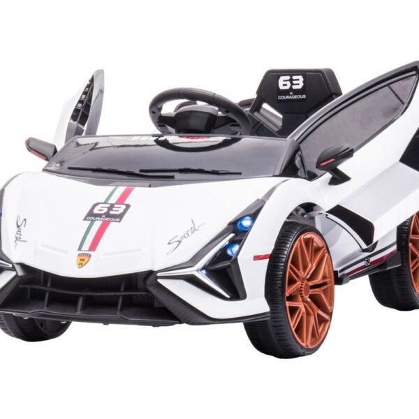iwnr1tnszol-xl-1.jpg Carrinho Esportivo Elétrico Infantil - Branca