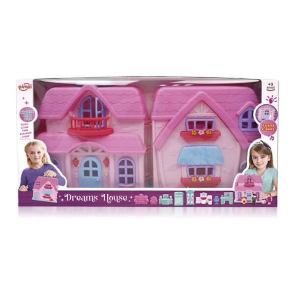 j34sfoawb7-xl-1.jpg Casa Boneca Infantil Maleta Luz Som Móveis Acessórios Portátil Brinquedo