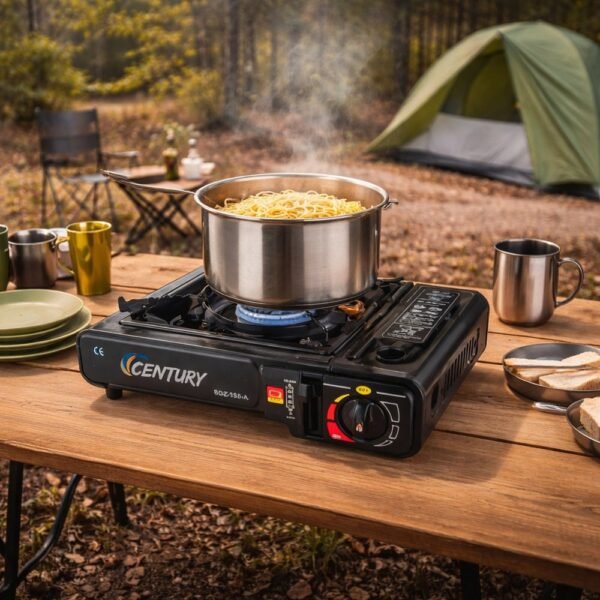 Fogareiro Portátil De Mesa Maleta Para Camping e Cozinha