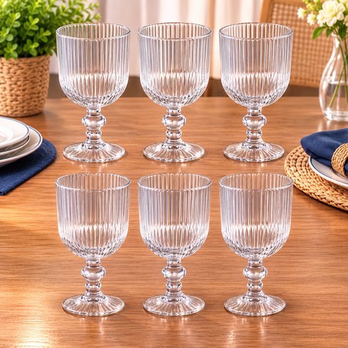 Conjunto 6 Taça athens de vidro 380ml