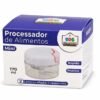 Mini Processador De Alimentos Manual Com 2 Lâminas Corda Retrátil