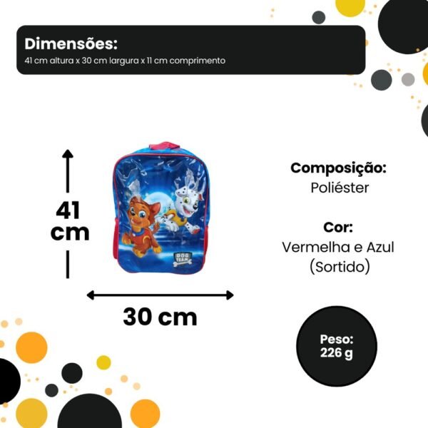 k2uq6jyfvh8-xl-1.jpg Mochila Infantil de Costa Cachorro Herói - Sortida