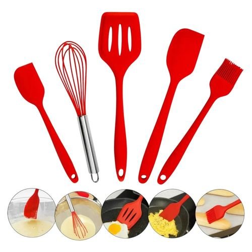 k9f2o74tbm-lg-3.jpg Kit Utensílios de Cozinha de Silicone 5 Peças - Sortido