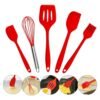 Kit Utensílios de Cozinha de Silicone 5 Peças - Sortido