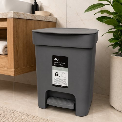 k9mdvljwbi-lg-3.jpg Lixeira de Pedal Retangular Trium 6L - Cinza
