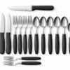 Conjunto de Talheres Caprese 26 Peças - Preta