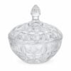 Bomboniere Diamond de Vidro com Tampa 19,5cm