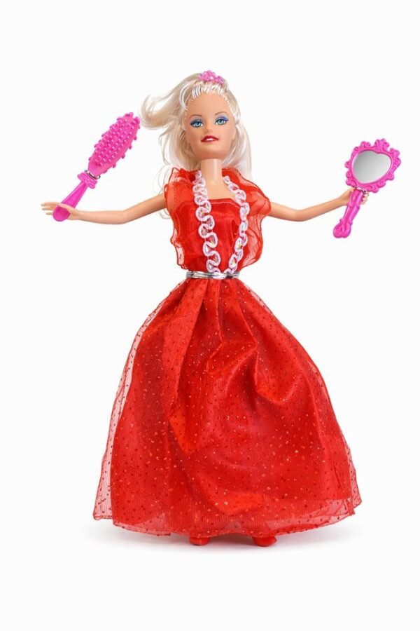 Boneca Nane Infantil Com Vestido e Acessórios Brinquedo Fashion