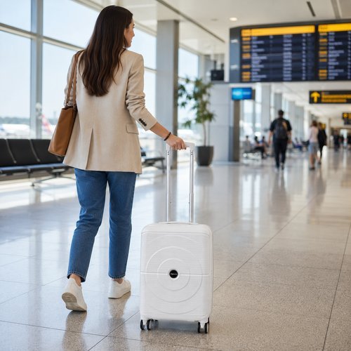 mi2ato9xau-lg-2.jpg Kit 2 Malas de Viagem 20'' e 12'' com Roda Giratório - Branca