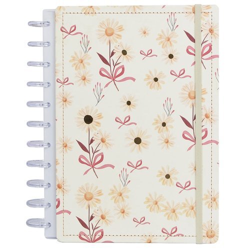 mt3a81omd4-lg-2.jpg Caderno Inteligente Disco A4 60 Folhas Reposicionáveis Capa Dura Floral Elástico Disko