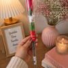 Rosa Artificial com ursinho Com Embalagem - vermelha