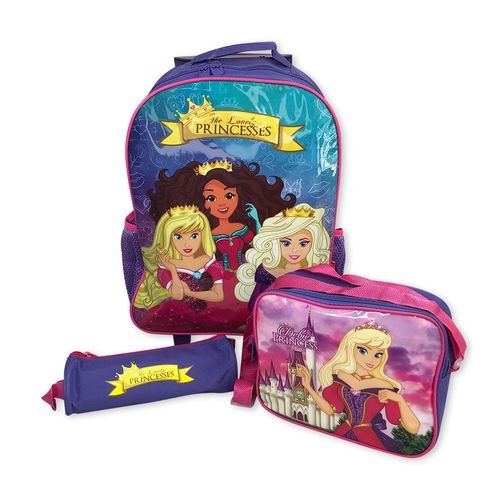 neb6sngxfg-lg.jpg Kit Mochila Infantil Escolar com 3 peças Princesas