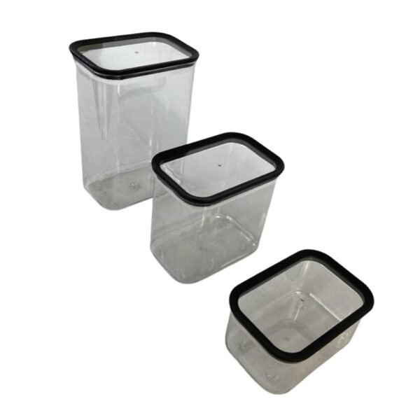 Conjunto 3 Potes Herméticos de Plástico