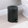 nrtfspzuncn-xl-1.png Lixeira Redonda com Pedal Multiuso Aço 3 litros - Preto Matte