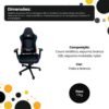 oessni1y8r8-xl-1.jpg Cadeira Gamer Giratória com Luzes RGB - Sortida