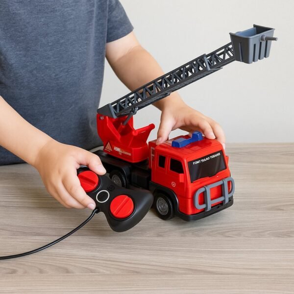 osw1h35bmn-xl-1.jpg Caminhão de Bombeiro com Controle Remoto - Vermelho