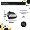 oy6ye4h4ee-xl-1.jpg Carro Elétrico Infantil Super Truck Futurista 12V - Cinza