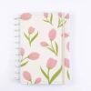 Caderno Tulipa Capa Dura Reposicionável Disco Floral Grande G