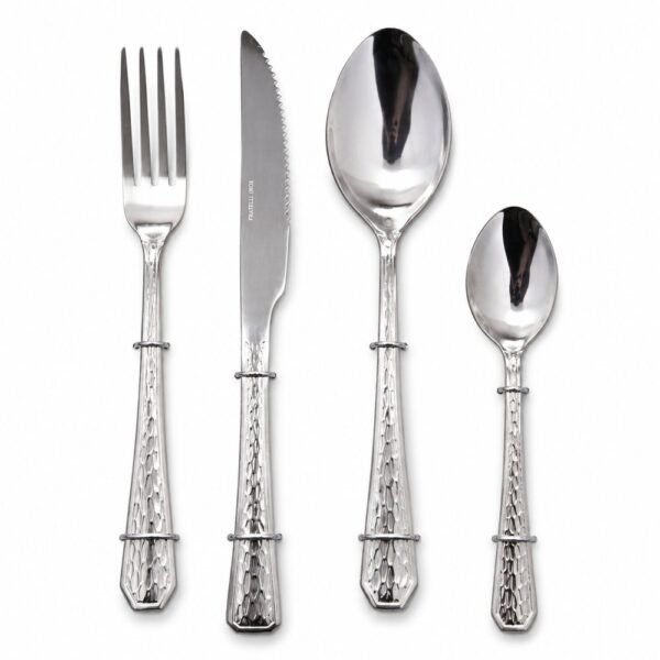 Conjunto de Talheres com 24 Peças em Inox