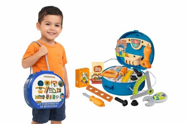 Kit Maleta Ferramentas Infantil Brinquedo Construção