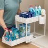 q07pd7jq5g-xl-1.jpg Organizador Multiuso 2 Níveis com Bandeja Corrediça - Branca