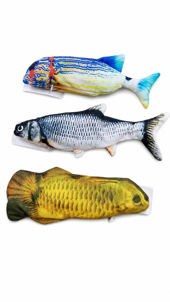 Brinquedo Pelúcia Peixe com Movimentação 26cm - Sortido