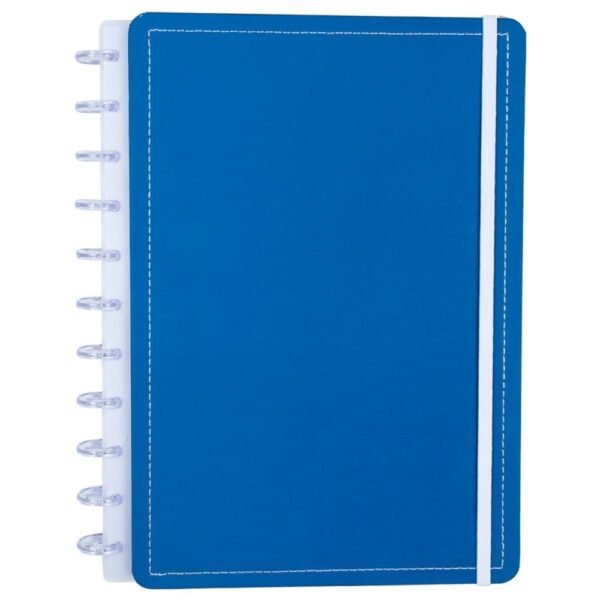 qt9uizz1yqm-xl-1.jpg Caderno Disko Blue Grande G Capa Dura Disco Reposicionável Escolar