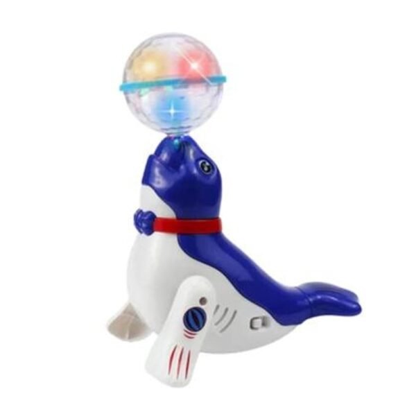 qvyek50kd3a-xl-1.jpg Leão Marinho Dançarino Brinquedo Luz Música Rotação 360°
