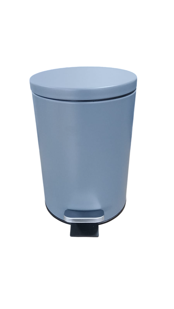 qy7squk17j-xl-1.png Lixeira Redonda com Pedal Multiuso Aço 3 litros - Cinza Matte